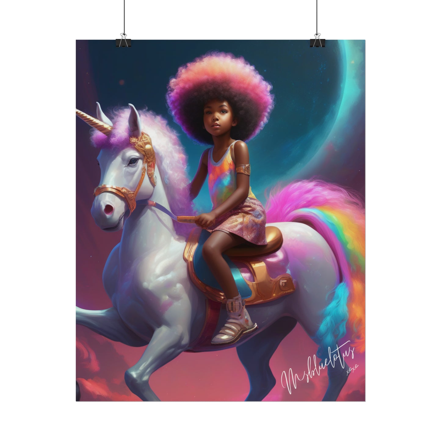 Rainbow Unicorn Poster