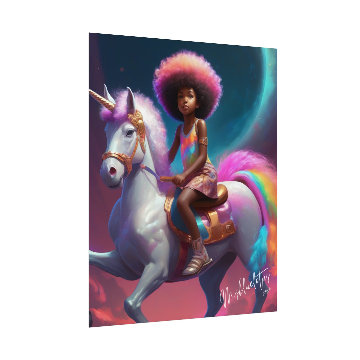 Rainbow Unicorn Poster