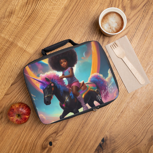 Black Unicorn Lunch Bag