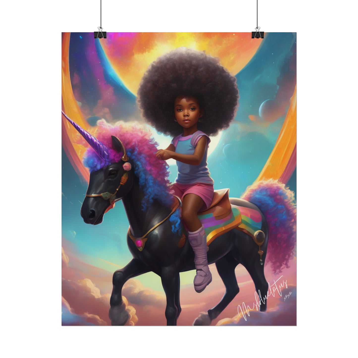 Black Unicorn Poster