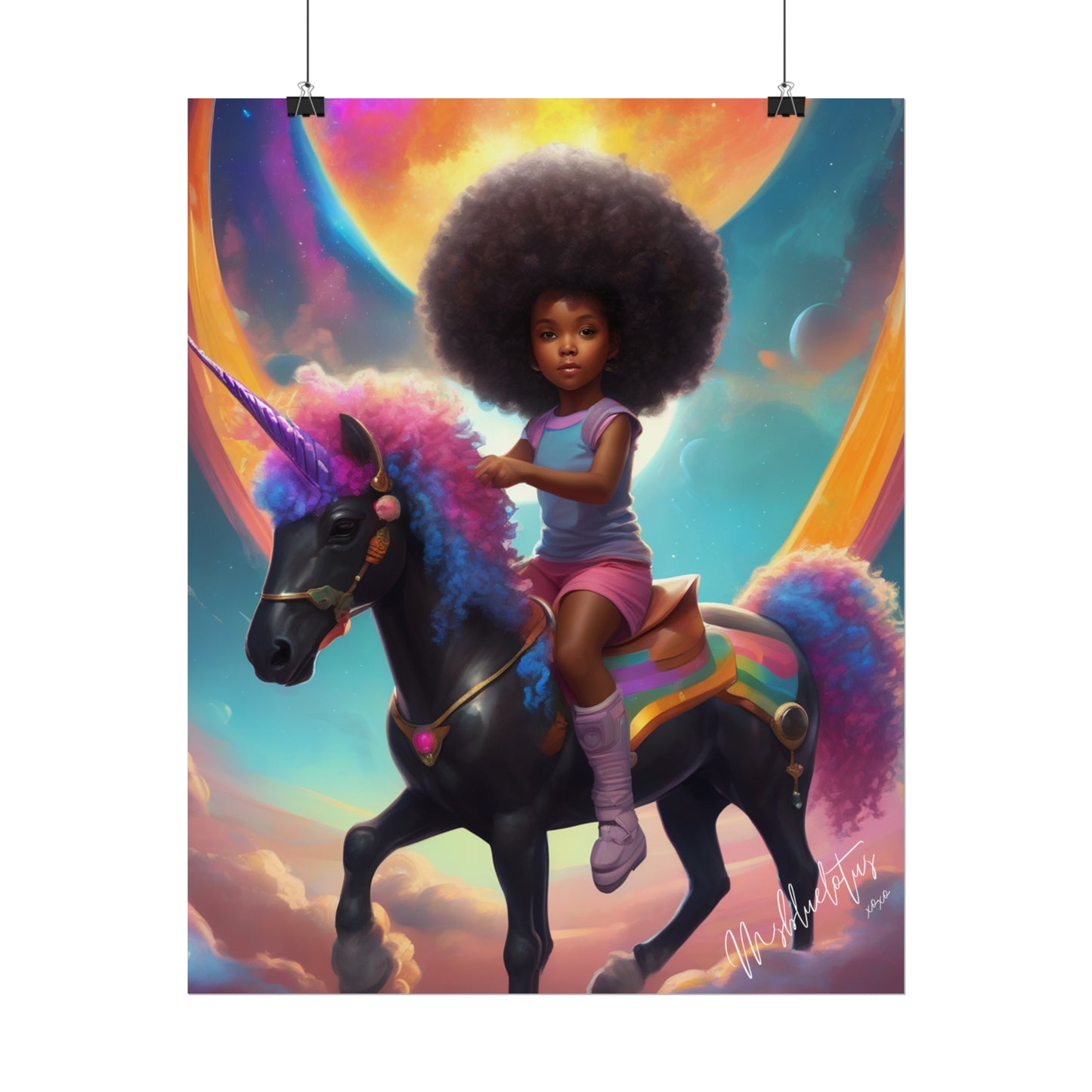 Black Unicorn Poster